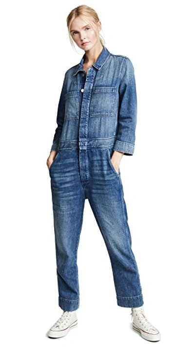 Shop Amo Skip Jumpsuit Indigo