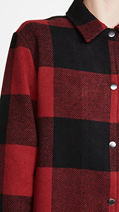 Shop Bb Dakota Eldridge Plaid Jacket In Redd