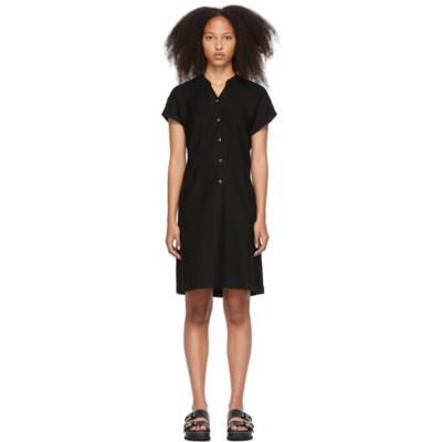 Shop Apc Black Cotton Nico Dress In Lzz Black