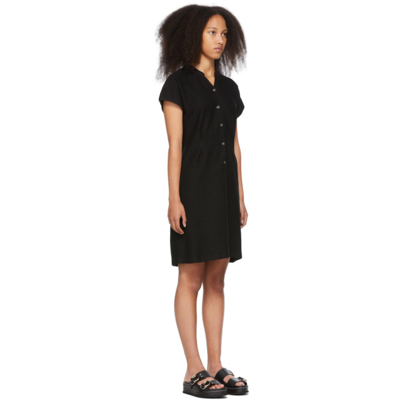 Shop Apc Black Cotton Nico Dress In Lzz Black
