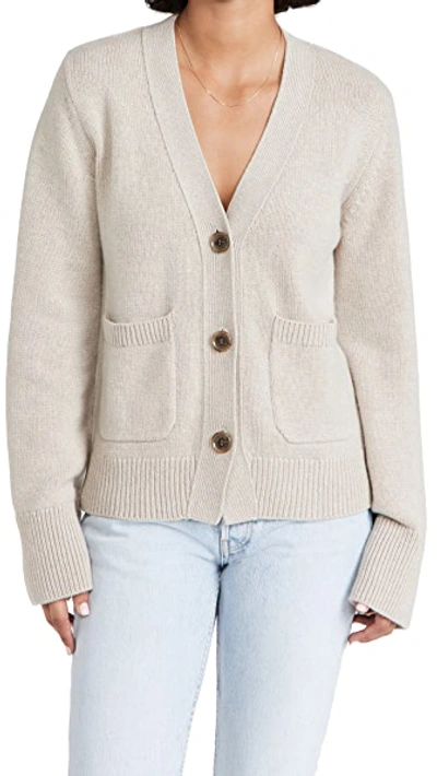 Lisa Yang Neutral Danni Cashmere Cardigan In Sand