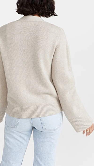 Lisa Yang Neutral Danni Cashmere Cardigan In Sand