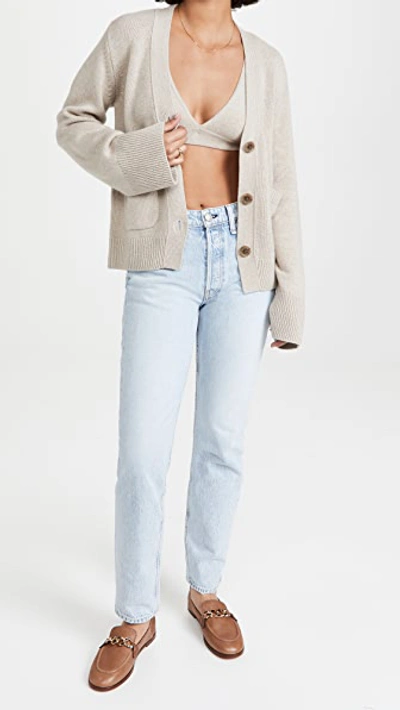 Lisa Yang Neutral Danni Cashmere Cardigan In Sand