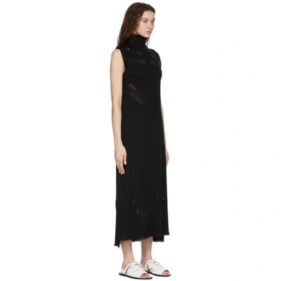 Shop Issey Miyake Black A-poc Slash Dress