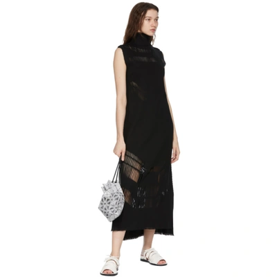 Shop Issey Miyake Black A-poc Slash Dress