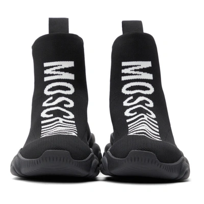 Moschino Teddy Shoes High Sock Sneakers In 00a Fantasycolor | ModeSens