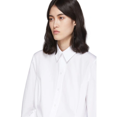 Shop Simone Rocha White Short Frill Shirt