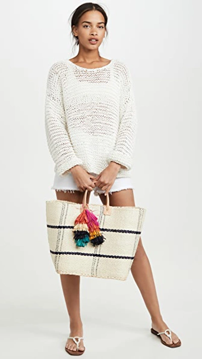 Mikoh Mehetia Long Sleeve Knit In Bone