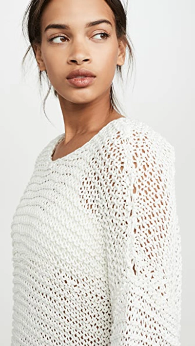 Shop Mikoh Mehetia Long Sleeve Knit Bone