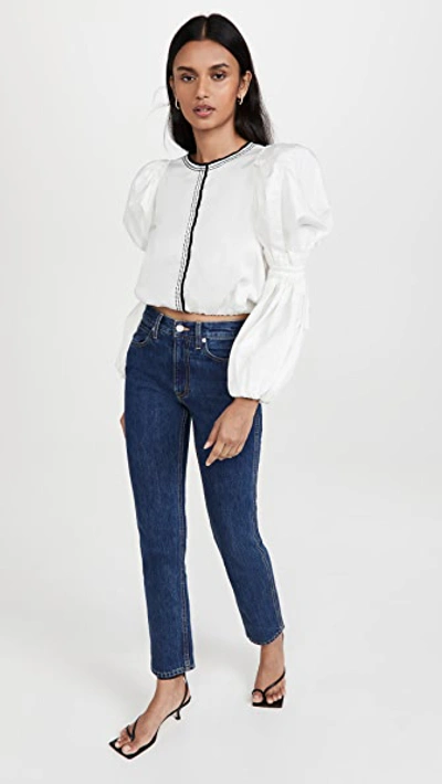 Shop Aje Memento Cropped Blouse