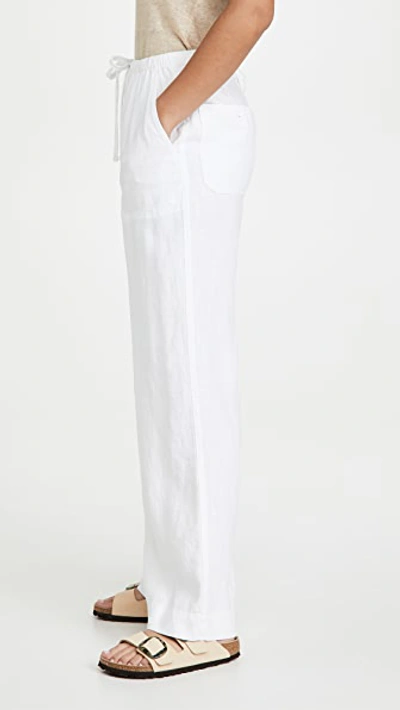 Shop Vince Tie Front Pull On Pants In Optic White