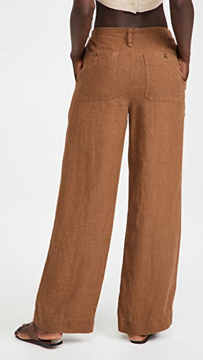 Shop Vince Tie Front Pull On Pants In Ojai