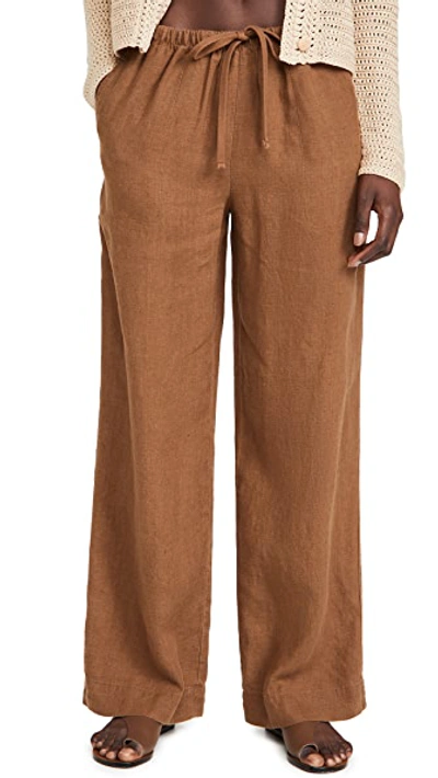 Shop Vince Tie Front Pull On Pants In Ojai