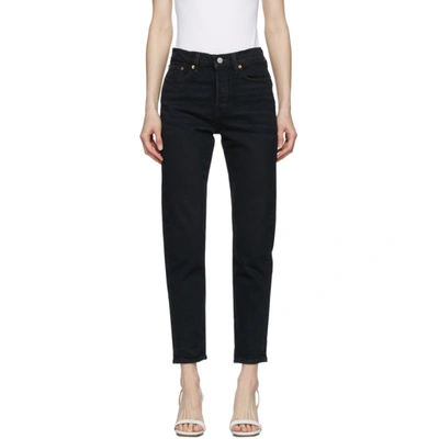 Shop Levi's Black Wedgie Icon Jeans In Wild Bunch