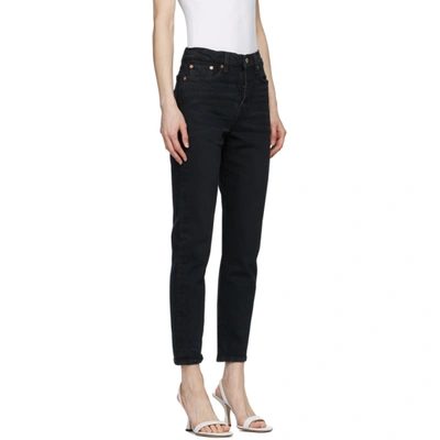 Shop Levi's Black Wedgie Icon Jeans In Wild Bunch