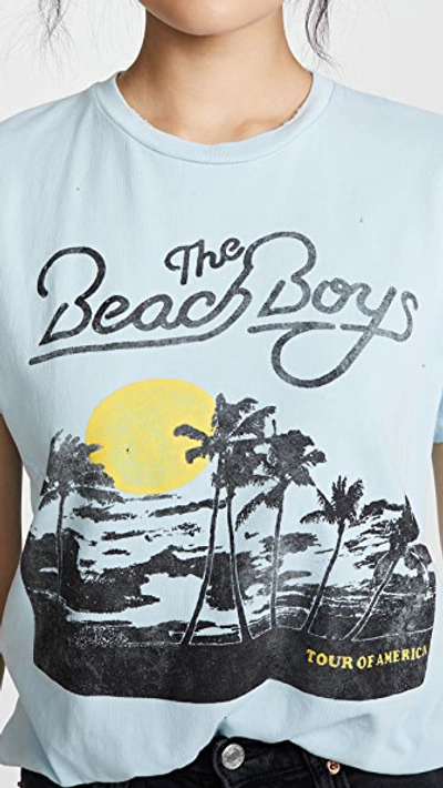 Shop Madeworn Beach Boys Crew Tee Blue Haze