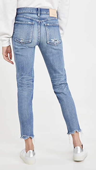 Shop Moussy Vintage Diana Skinny Jeans Light Blue