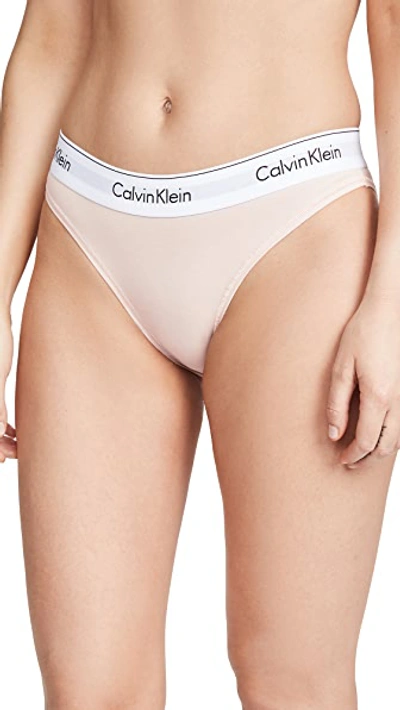 Shop Calvin Klein Underwear Modern Cotton Bikini Briefs Nymph's Thigh Xs