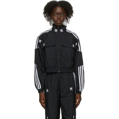 Shop Adidas Originals Black Adicolor Classics Disrupted Icon Track Jacket