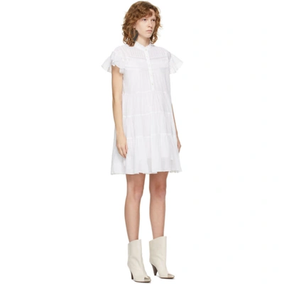 Shop Isabel Marant Étoile White Lanikaye Dress In 20wh White