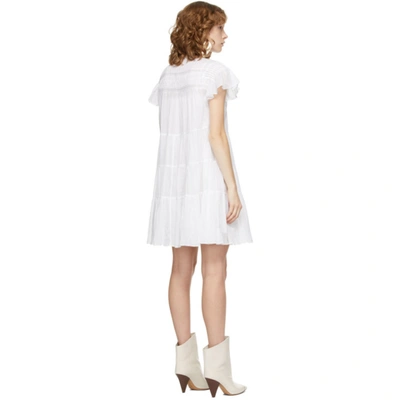 Shop Isabel Marant Étoile White Lanikaye Dress In 20wh White
