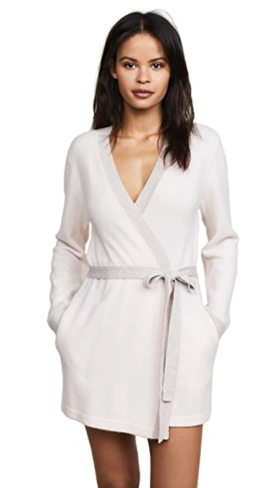 Shop Morgan Lane Bella Cashmere Robe In Vanilla