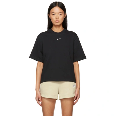 Shop Nike Black Boxy T-shirt In Black/white