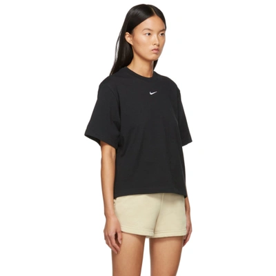 Shop Nike Black Boxy T-shirt In Black/white