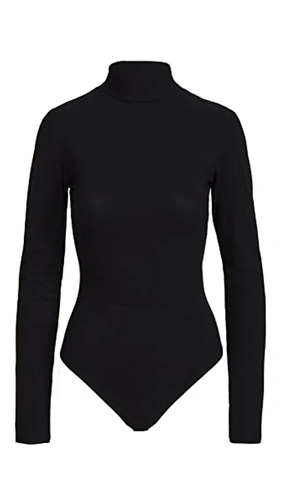Shop Alix Warren Thong Bodysuit In Black