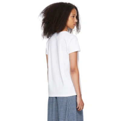 Shop A.p.c. White Item T-shirt In Aab White