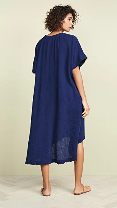 9seed Tunisia Cover Up Caftan In Pacific