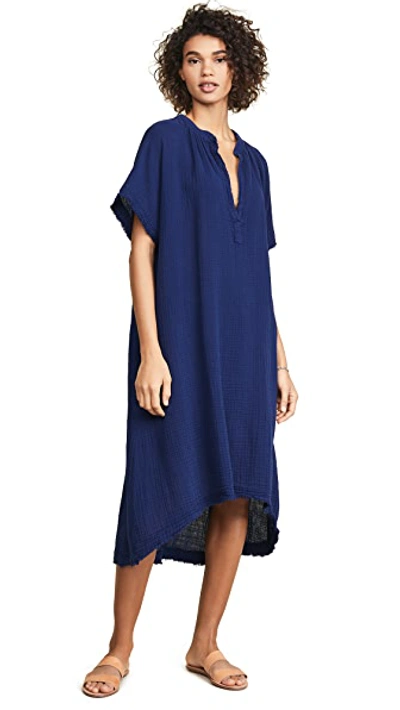 9seed Tunisia Cover Up Caftan In Pacific