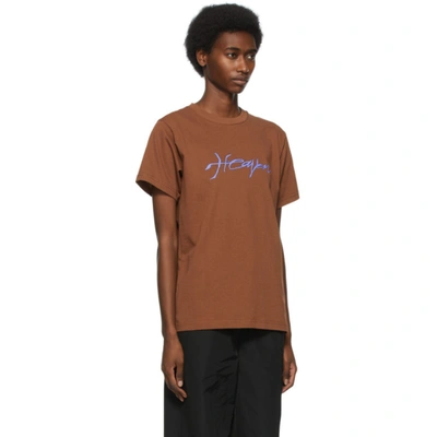 Shop Marc Jacobs Brown Heaven By  Distorted T-shirt In 200 Brown