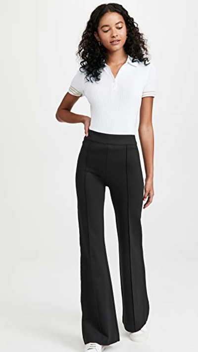 Spanx Hi Rise Flare Pants In Classic Black