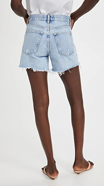 Agolde Dee Super High Waist Cutoff Denim Shorts In Swapmeet