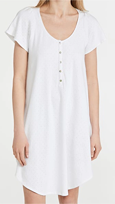 Shop Hatch The Pointelle Nightgown White