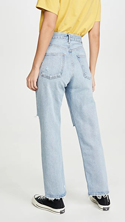 Shop Agolde 90's Mid Rise Loose Fit Jeans In Captured