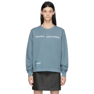 Shop Marc Jacobs Blue 'the Sweatshirt' Sweatshirt In 481 Blue