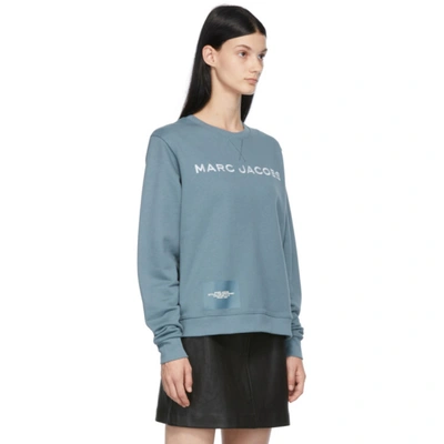 Shop Marc Jacobs Blue 'the Sweatshirt' Sweatshirt In 481 Blue