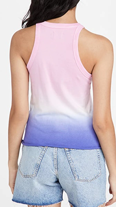Shop Wsly The Rivington Weekend Tank In Helio/blue Iris Ombre