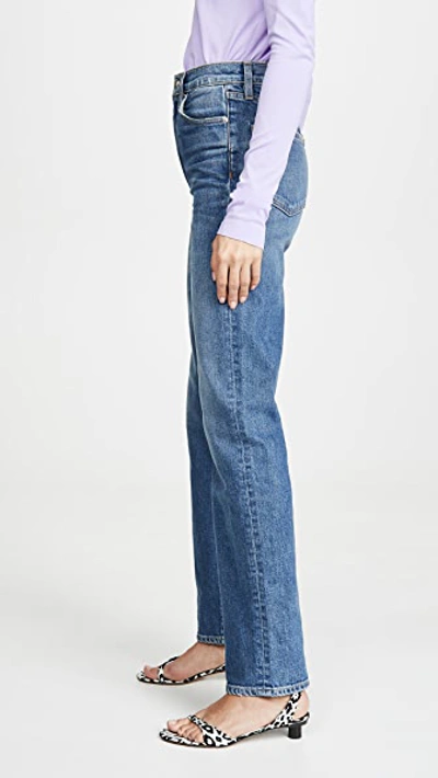 Slvrlake London High-rise Straight-leg Jeans In Blue