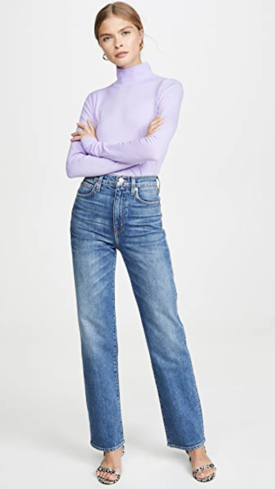 Slvrlake London High-rise Straight-leg Jeans In Blue