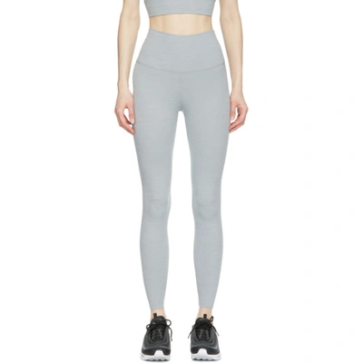 Shop Nike Grey Yoga Luxe Infinalon 7/8 Leggings In 073 Particl