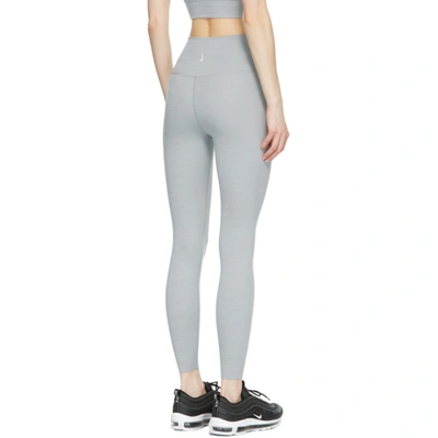 Shop Nike Grey Yoga Luxe Infinalon 7/8 Leggings In 073 Particl