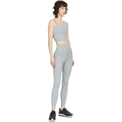 Shop Nike Grey Yoga Luxe Infinalon 7/8 Leggings In 073 Particl