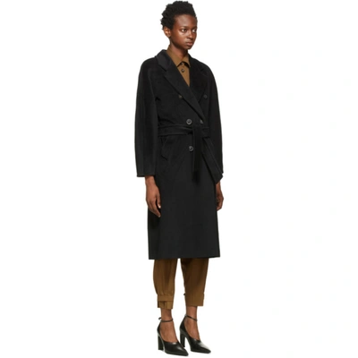 Shop Max Mara Black Cashmere Madame Icon Coat In 003 Black