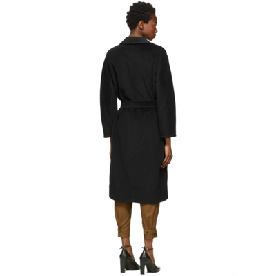 Shop Max Mara Black Cashmere Madame Icon Coat In 003 Black