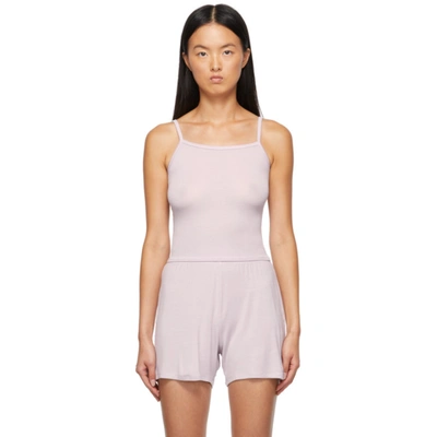 Shop Skims Purple Jersey Sleep Tank Top In Iris Mica