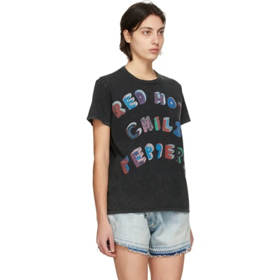 R13 Red Hot Chili Peppers Boyfriend T-shirt In Aged Black | ModeSens