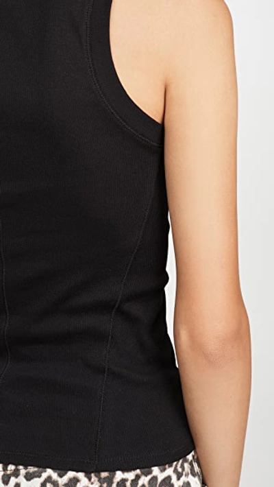 Free People Scoop Neck Tank Top In Black